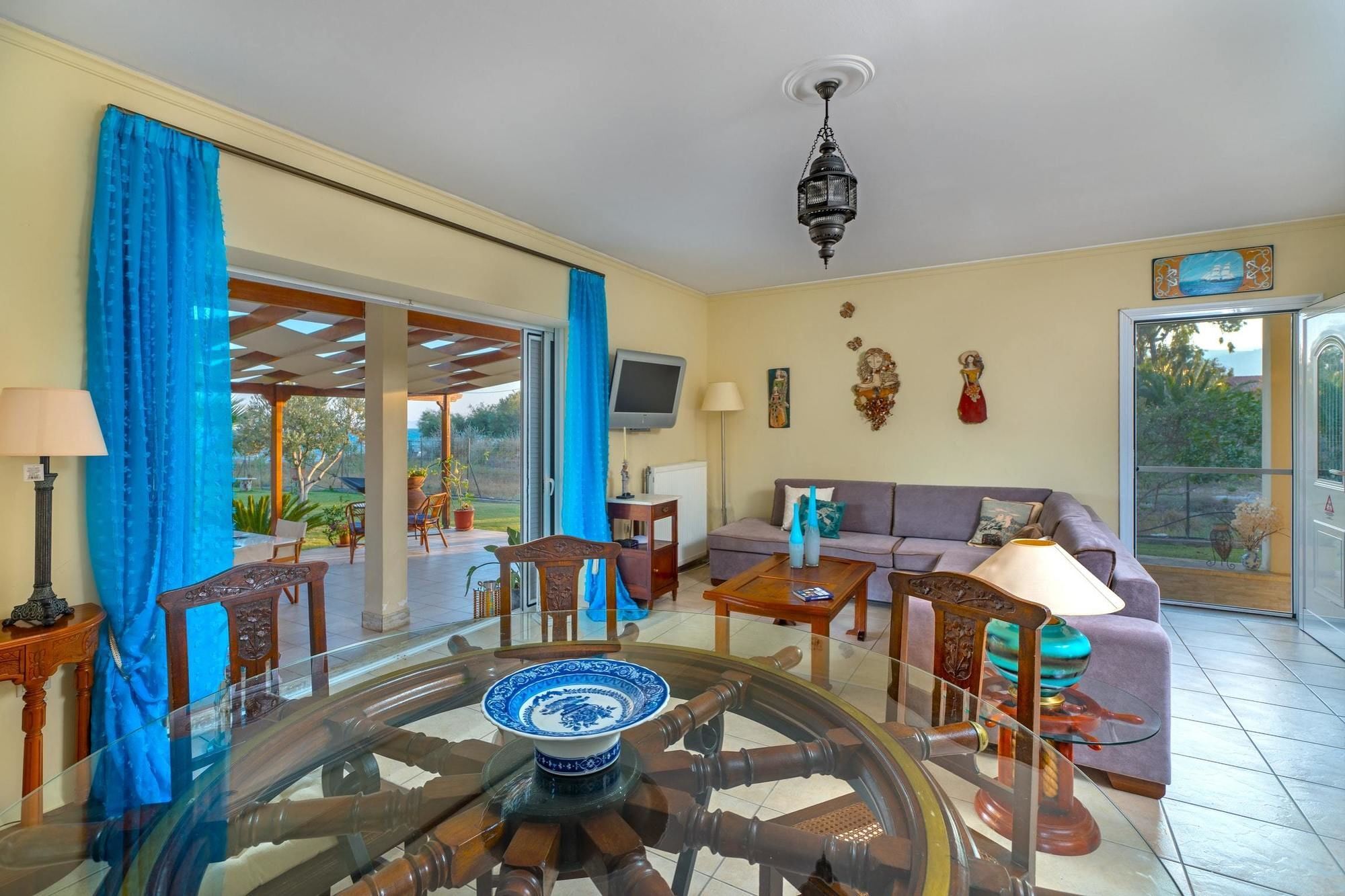 Maria'S Seaside Villa - House With 3 Rooms In Marathon, With Wonderful 외부 사진